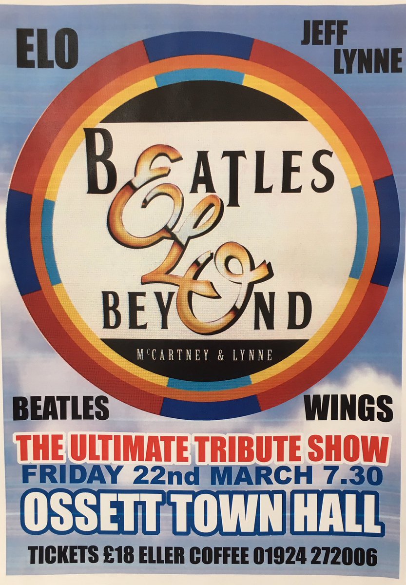 Tonight in #Ossettthis great tribute show. Get your tickets now from <a href="/ellercoffee/">Mark Ellerker</a>