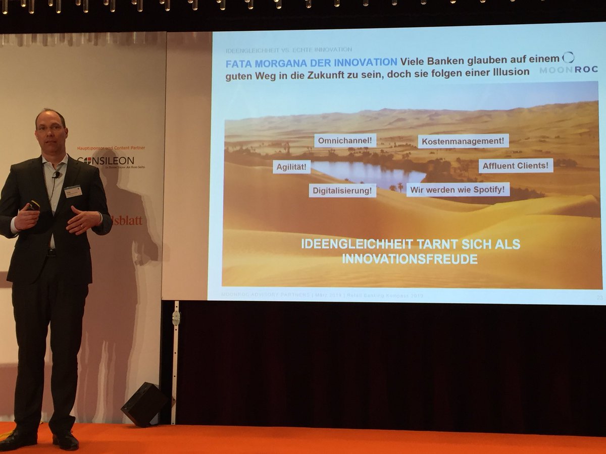 KatharinasNews's tweet photo. Manche Initiativen der Banken sind nur eine Fata Morgana. Alle haben die gleichen Ideen, daraus ergibt sich kein Wachstum, so @gotostuska #hbbanken ⁦@handelsblatt⁩ https://t.co/xuZEkEFCK2