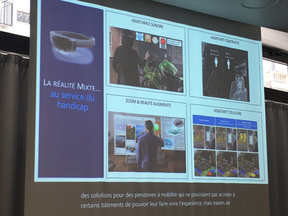 plemagueresse's tweet photo. Des exemples d’inclusion des handicapés par la technologie. Merci @philippetrotin #Microsoft #mbadmb #YesAccess #eNovations https://t.co/3keTY6BmEO