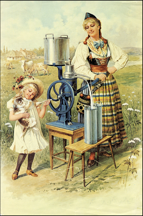 CenturionSci's tweet photo. #DoYouRemeberWhen you had to spin centrifuges by hand? No? Us neither! In 1864, Antonin Prandtl created an idea of a dairy centrifuge to separate cream from milk. In 1875, Alexander Prandtl, his brother, made changes to the idea and created a working butterfat extraction machine! https://t.co/nCcry9I3aK