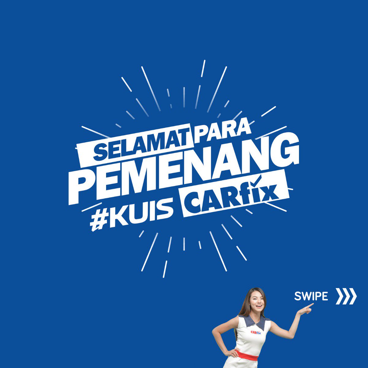 CARfixIndonesia's tweet photo. Pengumuman Pemenang #KuisCARfix >>> swipe

Selamat kepada :
t  @ardira_amd
t  @mulus_sae1

Silahkan klaim hadiah kamu dengan cara hubungi kami dengan 
(ketik) menang kuis 
kirim melalui WA di 0852-8000-8300 
dalam waktu 1x24 jam. Lewat dari itu maka dianggap gugur. 

#kuiscarfix https://t.co/H70SAQzgLY