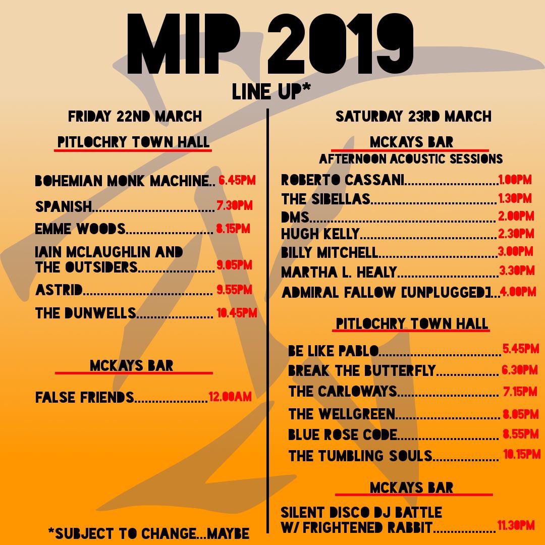 We are playing <a href="/MusicPitlochry/">March Into Pitlochry</a> this weekend alongside some awesome bands!  Come check us out 🤘🏻