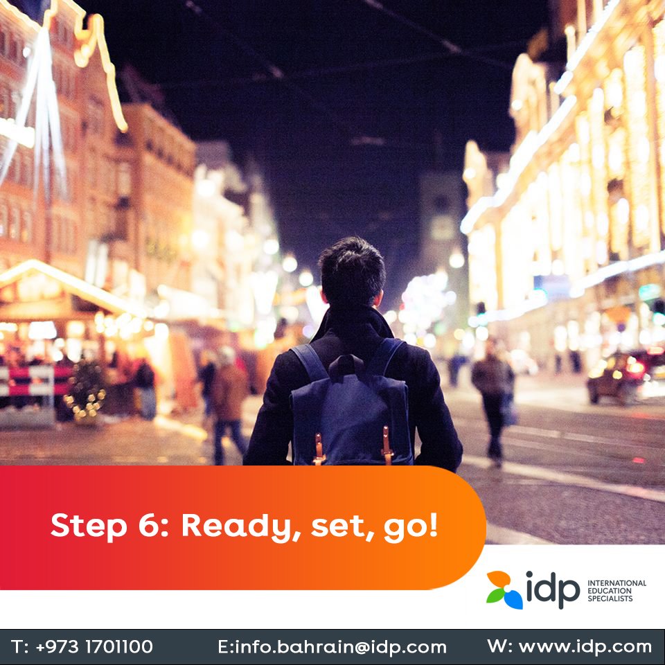 idpieltsbahrain's tweet image. #StudyAbroadGuide Step 6: Congratulations! IDP counsellors will advice you on matters such as exchanging money, insurance, SIM cards and opening a bank account. Find pre-departure sessions throughout the year to help prepare you for student life in your new country.