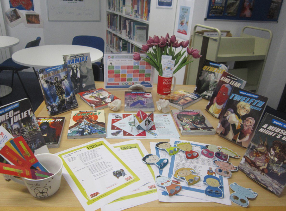 AshfordLRC's tweet photo. @AshfordLRC have really enjoyed #ShakespeareWeek #NewDisplay #Shakespeare #ashlrc #ashfordcollege #ShakespeareQuotes https://t.co/wVS3p9Om21