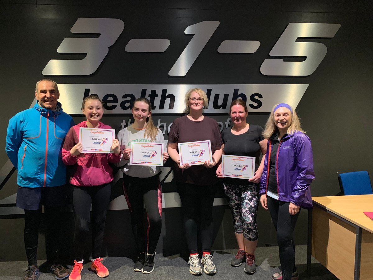 315healthclubs's tweet photo. Huge congratulations to our first 2019 Couch to 5k completers group!
Our next 10 week Couch to 5k course starts on Thursday 4th April at 7pm
Free to members and available to non members PAYG 🏃♀️🏃♂️
#that315vibe #goals #wanttorun #5k #couchto5k #couchtoparkrun #running #jogging https://t.co/P9MmLKQNDD