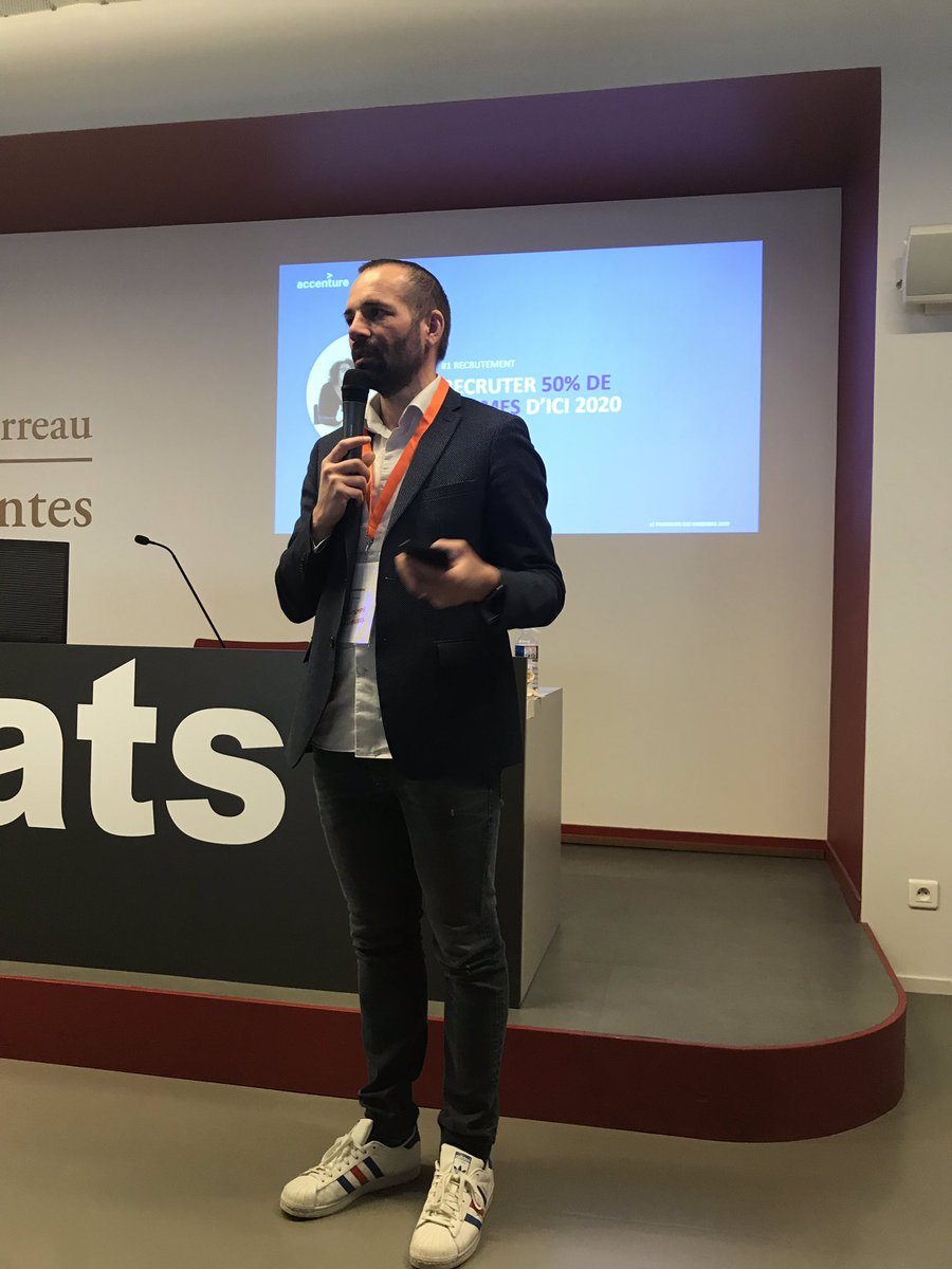 FrogerLaura's tweet photo. #PrintempsDesFameuses : « il faut se fixer des objectifs pour faire progresser l’égalité en entreprise » @BoulesteixFanny et @GaelGarandeau nous présentent les 9 engagements #EgaleaEgal ! @AccentureEquals @AccentureJobsFR https://t.co/5jVOrG4ibQ