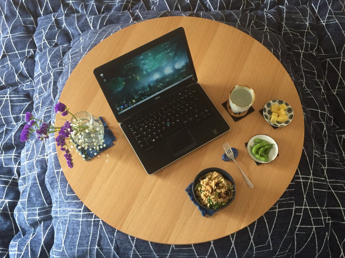 hana_aniki's tweet photo. Was working from home today. Listened to Daisuki, and made fried rice with mushrooms, spinach and lots of wasabi for lunch. 🔥 #fujilife https://t.co/EPKDGOsWo8