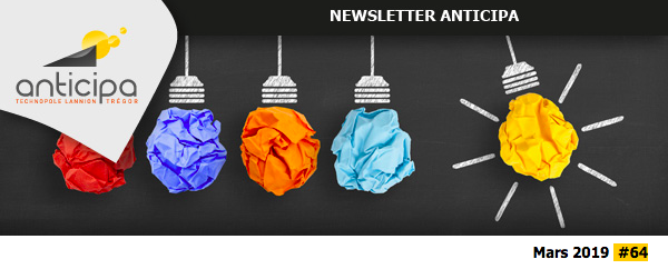 Anticipa's tweet photo. [NEWSLETTER] 🚨 Pour découvrir la newsletter de mars, c'est par ICI 
▶️ https://t.co/oEOci36lFs
Au programme : Toute l'actu éco du territoire, les dates et les opportunités à ne pas louper... #StartWest2019 #WorkInLannion #MWC2019 📰 https://t.co/cnd7oBdymT