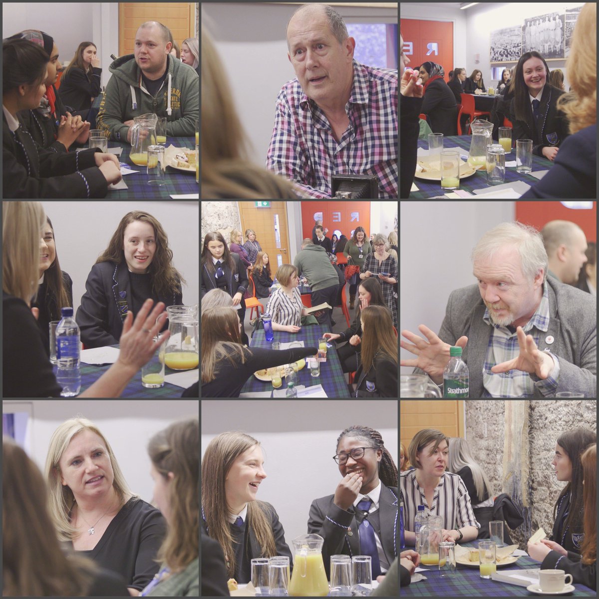 ... then a special 'high-tea' #TwoMoonsDundee event hosted by <a href="/VerdantWorks/">Verdant Works Museum</a>, where pupils from <a href="/StJohnsOfficial/">St John's RC High School</a> spoke with a variety of invited guests... (2/3)