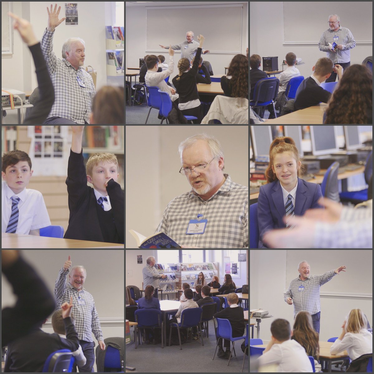 ... and then off to <a href="/GroveLibrary/">Grove Academy Library</a> for an entertaining #TwoMoonsDundee book reading and discussion with <a href="/JoeCovenant/">JoeCovenantLamb</a> 📚😀👍🏼 (3/3)