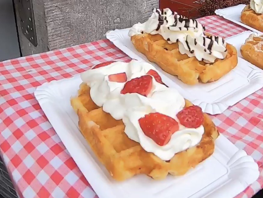 MotorhomeTrio's tweet image. Its a beautiful sunny day here today ☀️ &amp;amp; Yes I will be trying out one of these Delights with fresh cream 😋 #WaffleTime