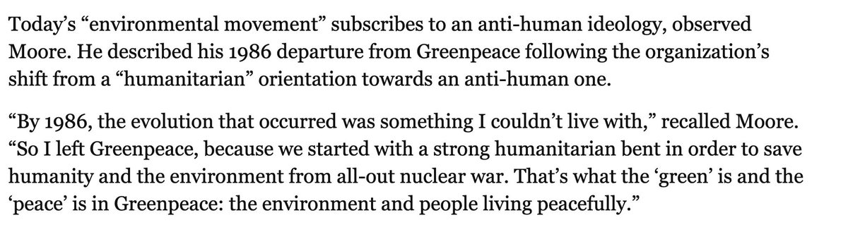 softhal's tweet photo. Greenpeace founder dr. Patrick Moore, whom the Orwellian cultural-Marxist left now attempts to erase from history in a Stalinist manner: "climate crisis" is a "completely invented problem":
https://t.co/qqHaQvu9Td
&amp;
DEBUNKED: Top 5 "Climate Change" Myths: https://t.co/m1zbT2wWm5 https://t.co/fjXtqV5QgY
