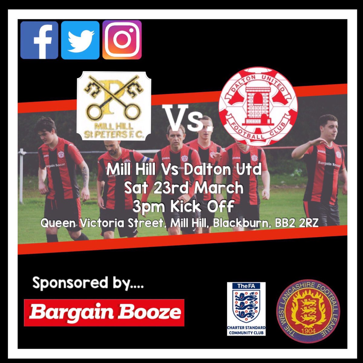 daltonunitedfc's tweet photo. ๐จ๐จMatch Day ๐จ๐จ
โโโโโโโโโโโโโโโโโโโโโ
๐ | Saturday 23rd March
.
#upthebullets #football #development #amateurfootball #bargainbooze #evalast #bestofbarrow #timpson https://t.co/CP1bWmzIsP