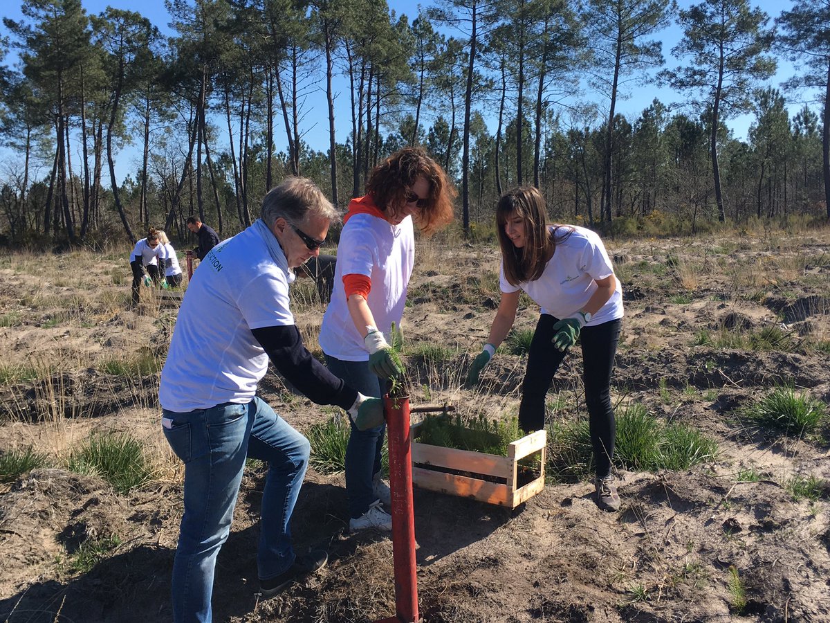 IngridSauvin's tweet photo. Nos collaborateurs @BNPParibas et nos clients laissent leur empreinte positive ! 500 arbres 🌲 seront plantés ce jour grâce à l’action engagée de @reforestaction , la mairie de #SaintJeandIllac et #BNPParibasERE @Act_for_Impact #NouvelleAquitaine @lucielassegue @GFabrebigot https://t.co/EzE77FPmuy