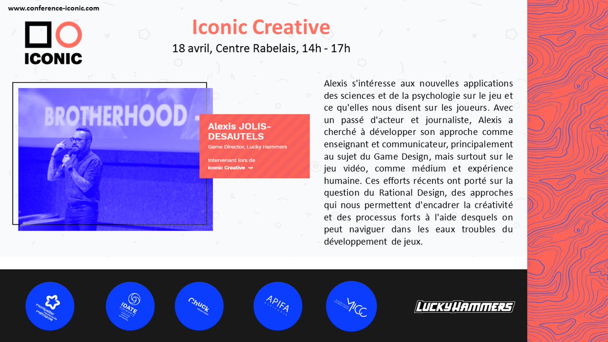 Iconic_Conf's tweet photo. Alexis JOLIS-DESAUTELS  fait partie des intervenants présents à #Micc19 @Iconic_Conf Creative ! La conférence aura lieu le 18 avril à 14h au Centre Rabelais.

https://t.co/NDfAi5WqVe 

@luc_reder @illusionmacadam @idatedigiworld @jeanzeid @LuckyHammers 
#MICC19 #iconic19 https://t.co/HVm6hLQZEM