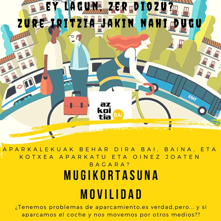 AzkoitiaB's tweet photo. Eman zure iritzia.

Danos tu opinión. https://t.co/eO7bFmCvxI