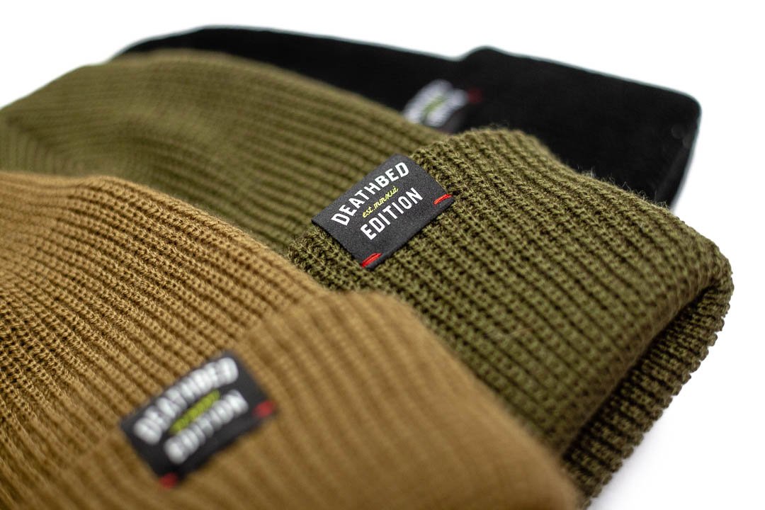 DeathbedEdition's tweet photo. Bye-bye winter! ❄👋 Our beanies AND sweatshirts are now on SALE! - https://t.co/86Aos4mq4f https://t.co/v0NsH8oi5M