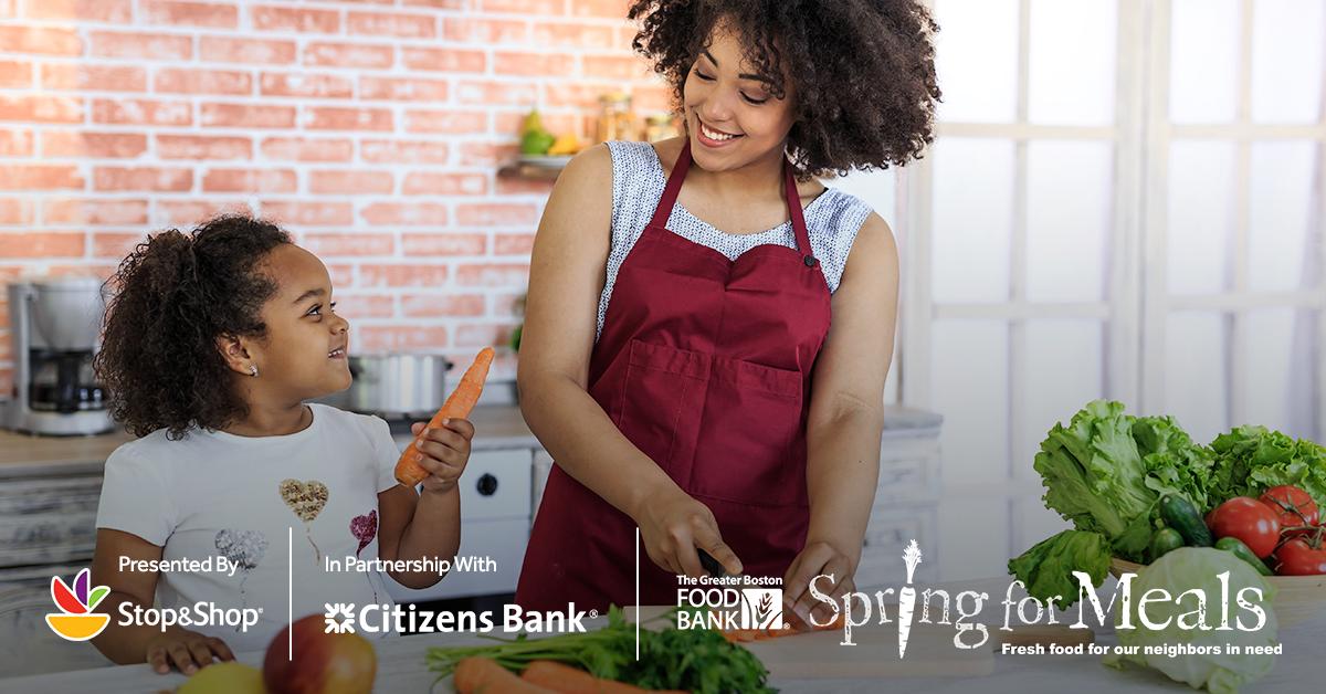 StopandShop's tweet photo. This month, we’re helping @Gr8BosFoodBank raise $1,000,000 to give healthy meals to our neighbors who are struggling—and you can join in. A donation of just $25 provides a month of produce to someone in need! #SpringForMeals https://t.co/wCFlvdxgHI
