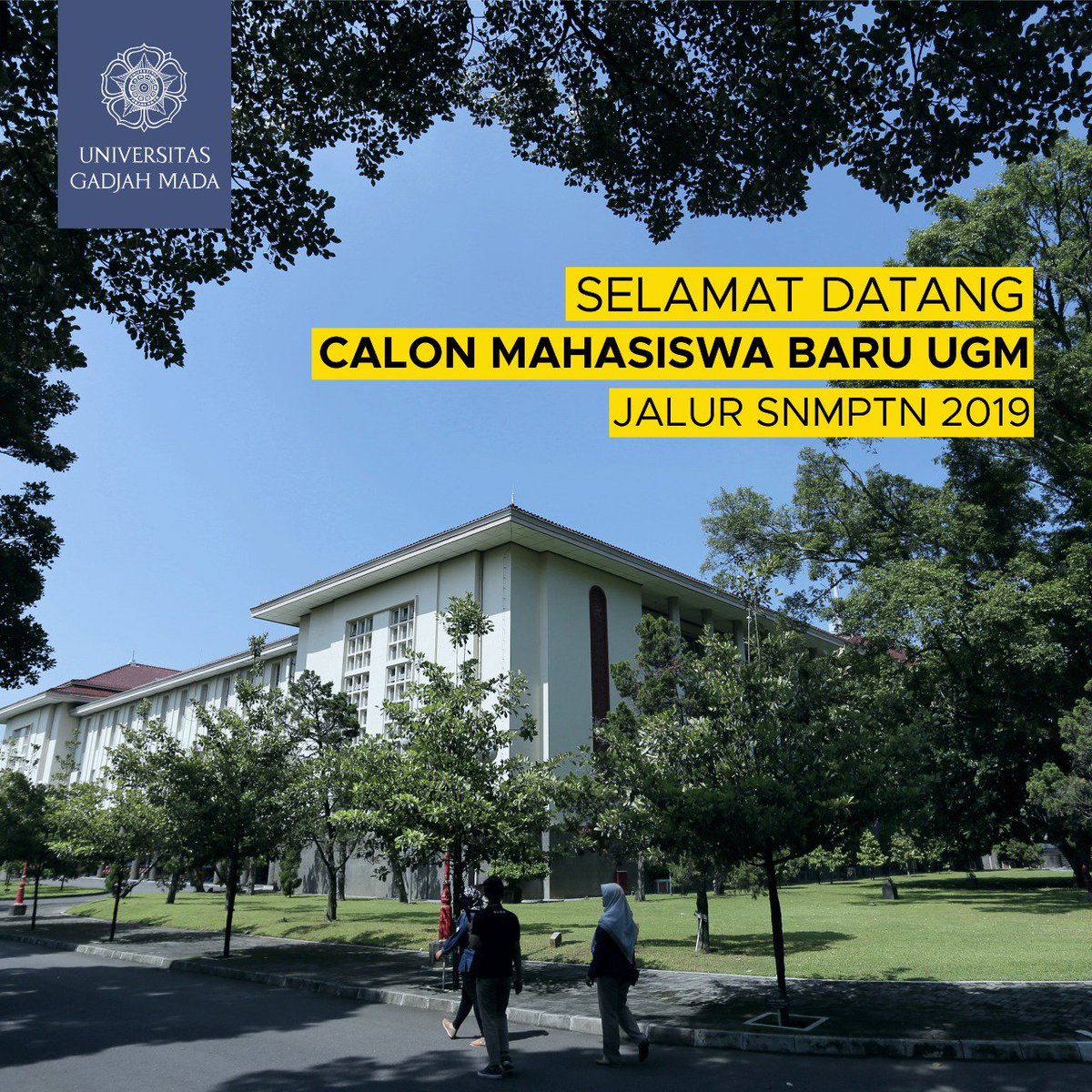 UGMYogyakarta's tweet photo. Selamat untuk #kawanugm yang berhasil lolos SNMPTN 2019. Informasi terkait prosedur registrasi mahasiswa baru UGM jalur SNMPTN tahun 2019 dapat diakses di laman https://t.co/a8eZ1MVQ2a👏🏽👏🏽

#snmptn2019 #camabaugm #ugm #ugmyogyakarta #kawanugm https://t.co/yZfq0Datv9
