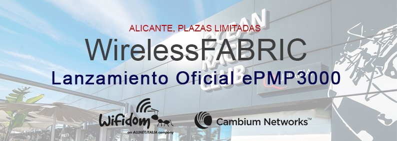 Wifidom's tweet photo. 📣¡Ya está aquí! Ven al lanzamiento EXCLUSIVO del #ePMP3000
⚠️¡PLAZAS LIMITADAS! https://t.co/iY7P3YlkiZ
📍Alicante, Museo VOLVO OCEAN RACE https://t.co/tsBQSTBwlq