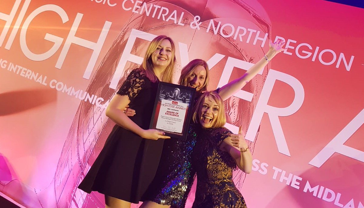dawn_y_mills's tweet photo. Great night and pleased to receive an award of excellence @IoIC_Central awards for our work with Royal Canin. We didn’t win our category but good to get the recognition and celebrate the best of internal communications engagement @RoyalCanin #jointhejetset @WeCreateClarity https://t.co/M7RtijPcpM