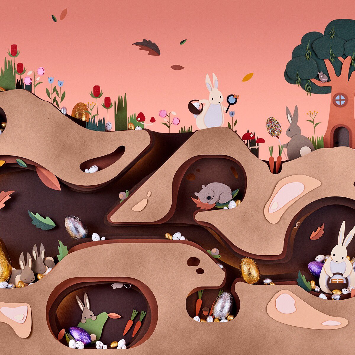 This Easter, we’re rediscovering the wonder of Australian Autumn. When the days are short, the feasts are long, and the only thing to do, is fill your world with chocolate. Using the finest natural ingredients, we’ve created a collection to make your heart hop! Happy Hunting!