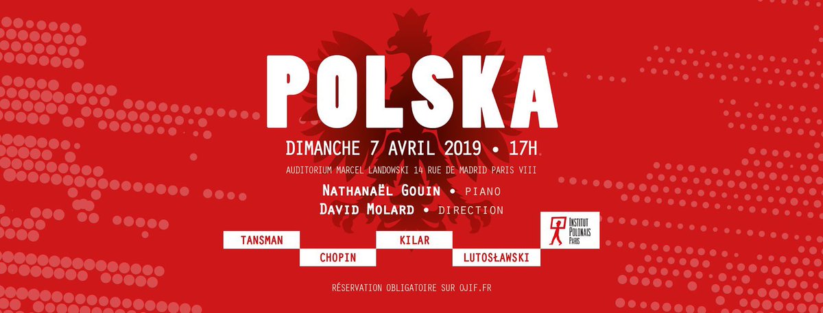 Très heureux et fiers d’apprendre que notre concert #POLSKA est labellisé par le Ministère de la Culture et du Patrimoine national  🇵🇱 <a href="/MKiDN_GOV_PL/">Przejmowacz kont rządowych</a> à travers le programme mondial <a href="/niepodlegla/">Niepodległa</a> qui regroupe toutes les célébrations des 100 ans de l’indépendance ! #POLSKA100