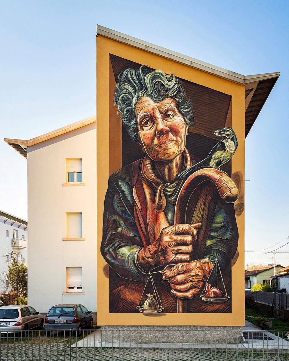 brababella's tweet photo. #Streetart - #VeraBugatti @ #Brescia, Italy, for #LINKUrbanArtFestival curated by #TrueQuality https://t.co/fr3vVYTTrA #arteurbana #urbanart #murals #muralism https://t.co/le2UJfVru2
