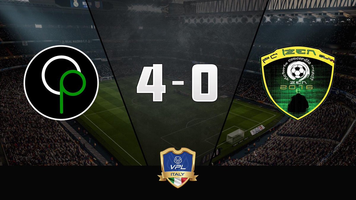 HellasVeronaXB's tweet photo. @VPLItaly Coppa Italia Result:
Euphoria OP 4-0 @Izenclanproclub ✅
@SalvoDiGiovann3 ⚽️⚽️
@LivioCanal ⚽️
#Wall3 ⚽️
@AIexx8 🖌🖌
@LivioCanal 🖌
@SalvoDiGiovann3 🖌 https://t.co/3hukxxA6Tm