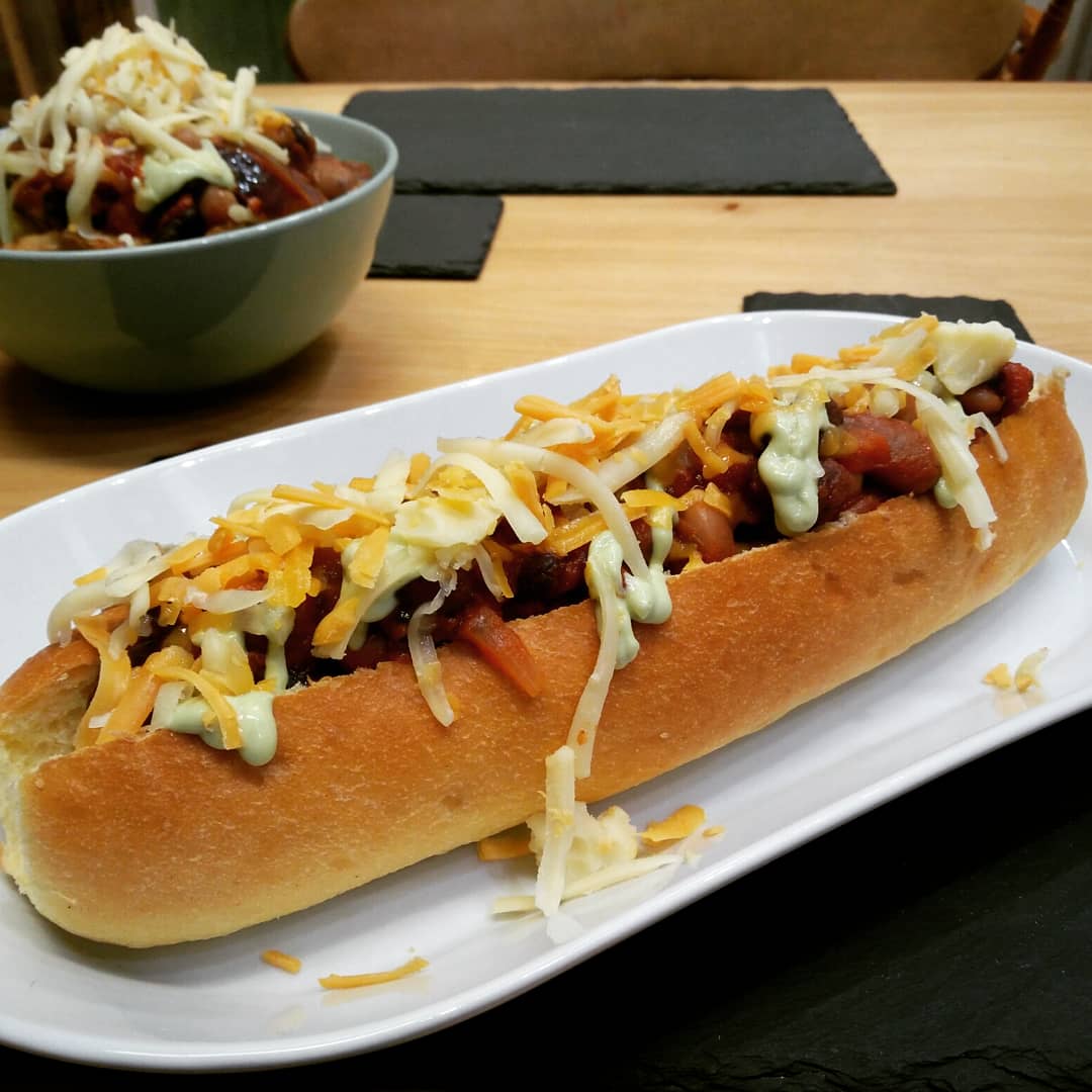 B_of_Ingleton's tweet photo. Introducing the cousin of our highly popular #dirtyfries the all new Dirty Dog! Smoky beef sausage in a brioche hotdog bun covered in a topping of your choice! Make sure you call in to try one before they're gone!
#cafe #yorkshiredales #visitingleton #ingleton https://t.co/UW12ViJYaV