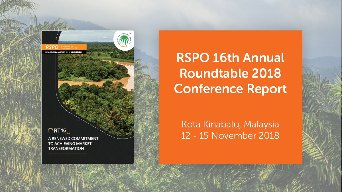 RSPOtweets's tweet image. 852 stakeholders involved in making the #palmoil supply chain sustainable attended the #RSPO global conference #RT16 in Sabah, Malaysia.

Catch highlights from discussions in the event report &amp;gt; bit.ly/RT16ReportTW