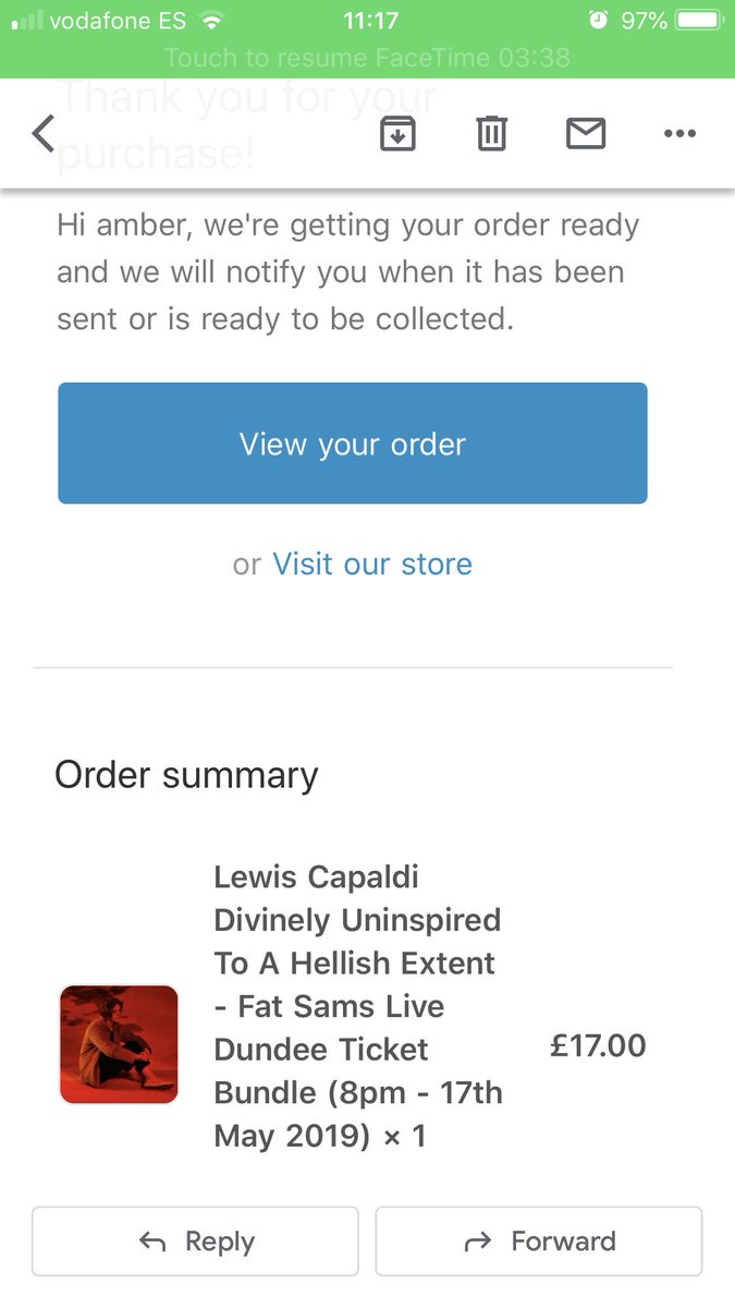 ahhhhhh so excited!!! See you soon <a href="/LewisCapaldi/">Lewis Capaldi</a> 🎉🎉🎉
