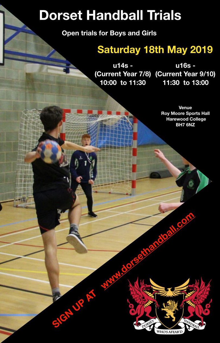 #Dorset #handball #trials Open to all sign up@www.dorsethandball.com @Active_Dorset <a href="/GillSchool_PE/">Gillingham School PE</a> <a href="/poolehighsport/">Poole High Sport</a> <a href="/QESPE/">QESPE</a> @CarterCS_PE <a href="/Lockyers_Middle/">Lockyer's Middle</a> #getinvolved #SpreadTheWord 🔥🤾‍♂️