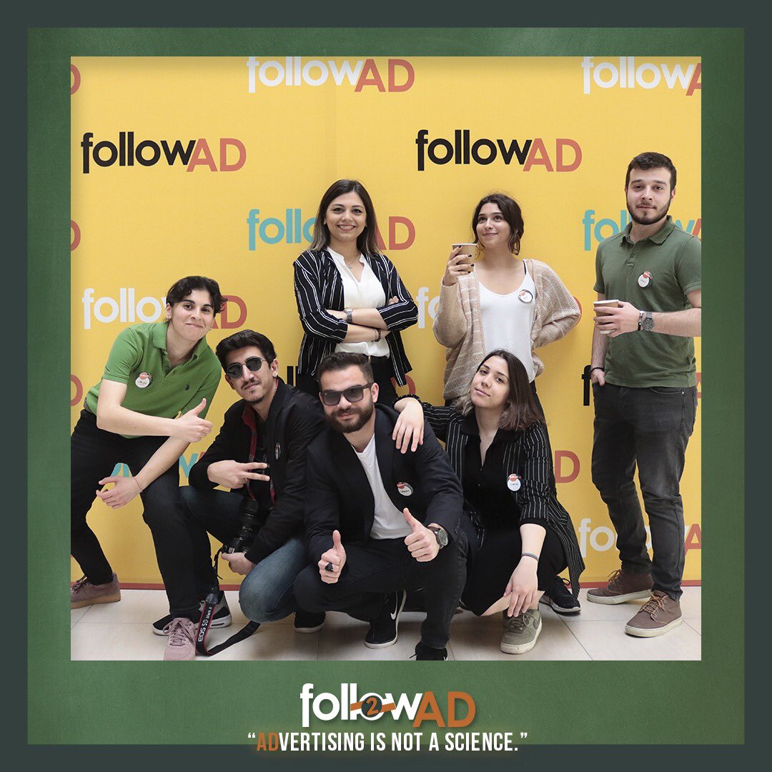 Followadege's tweet photo. Fuaye ve ekip fotoğraflarımızı yavaştan fırına veriyoruz! Bu da şahane FollowAD ekibinin ufak bir bölümü🤩🛎
•
•
•
•#followad #FollowAD #egeüniversitesi #reklamcılık #advertising https://t.co/sjrQEpnhJ0