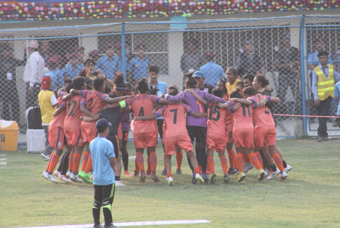 TFGfootball's tweet photo. The celebrations continue...
@IndianFootball 3-1 Nepal
#BackTheBlue #SAFFWC #ShePower
Watch LIVE https://t.co/bpdUG0E607 https://t.co/VTdD3BbKke
