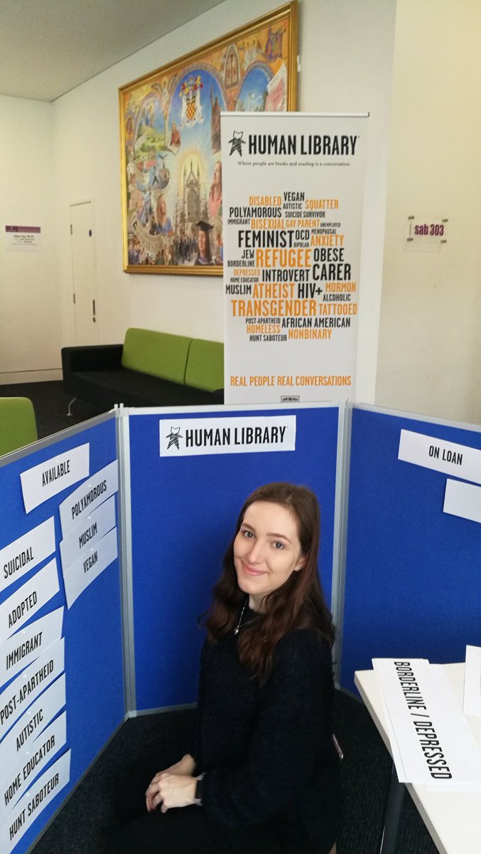 humanlibwinch's tweet image. Most titles available,but some reserved already!

Come to @_UoW campus, room SAB 303, talk to a #HumanBook and #unjudgesomeone!

@TheHumanLibrary @WinchesterDC