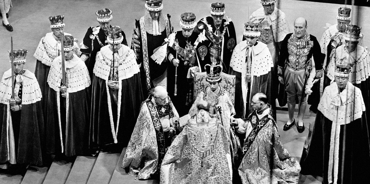 CORONATION 1953: The coronation of Elizabeth II is possibly the 20th century's most complex piece of silly logistics. Bishops, poshos, foreign leaders, newfangled TV cameras, bizarre pieces of medieval razzmatazz: your crack team of palace officials will have to organise it all.