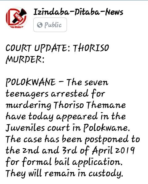 IDNtv_za's tweet image. #JusticeForThoriso
