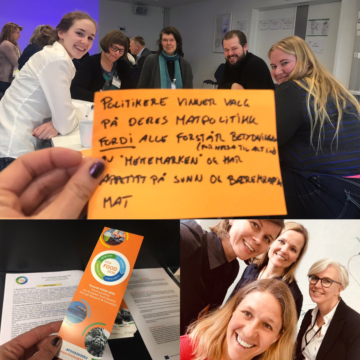 Hvordan styrke forskning og innovasjon for nok mat og bedre systemer for produksjon av mat i fremtiden? Deltar på #eupolicylab #food2030eu hos <a href="/forskningsradet/">Norges forskningsråd</a> #sunnmat #bærekraftig