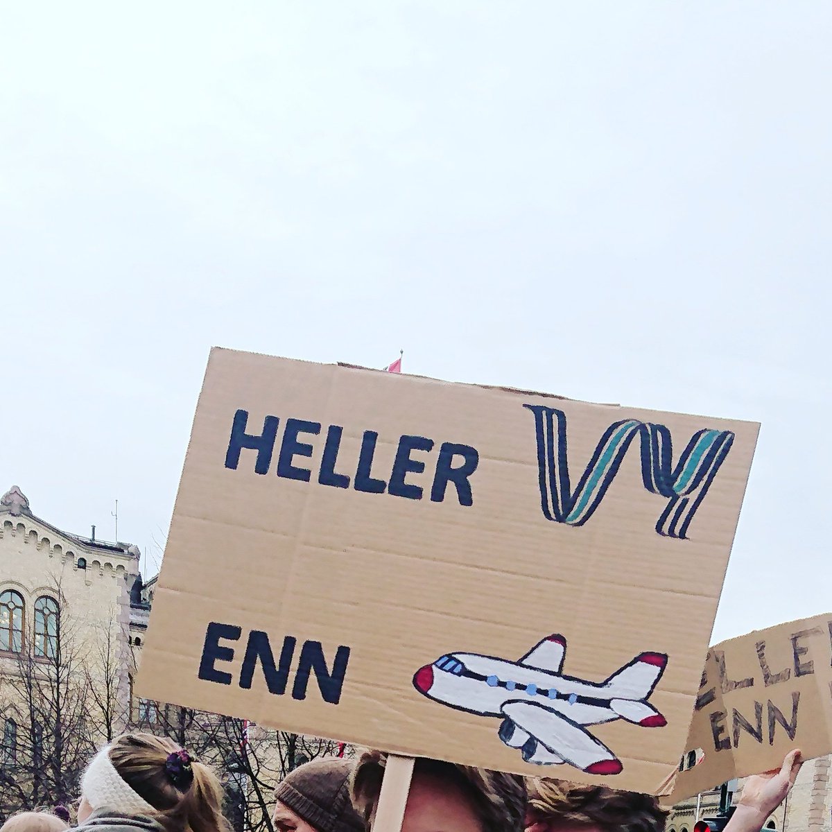 Fant en god bruk av #VY #klimastreiken