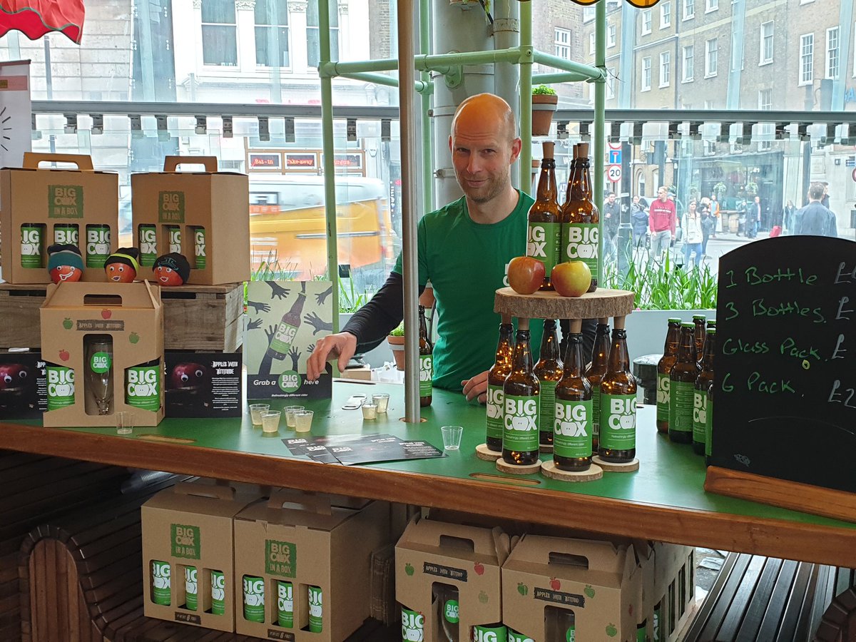 chrisy_cousins's tweet photo. Our second weekend at Borough Market with three fabulous new producers - Lecale Harvest, Farmaggedon and Big Cox Cider! #tastethegreatness @Food_NI @TourismIreland @NITouristBoard @daera_ni @FarmageddonBeer #drinkingbigcox https://t.co/7yL9B64o6M