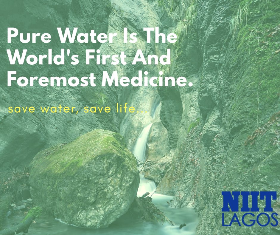 niitfortesoft's tweet image. #WorldWaterDay #PreciousResource #SaveWater 
#NIITLagos