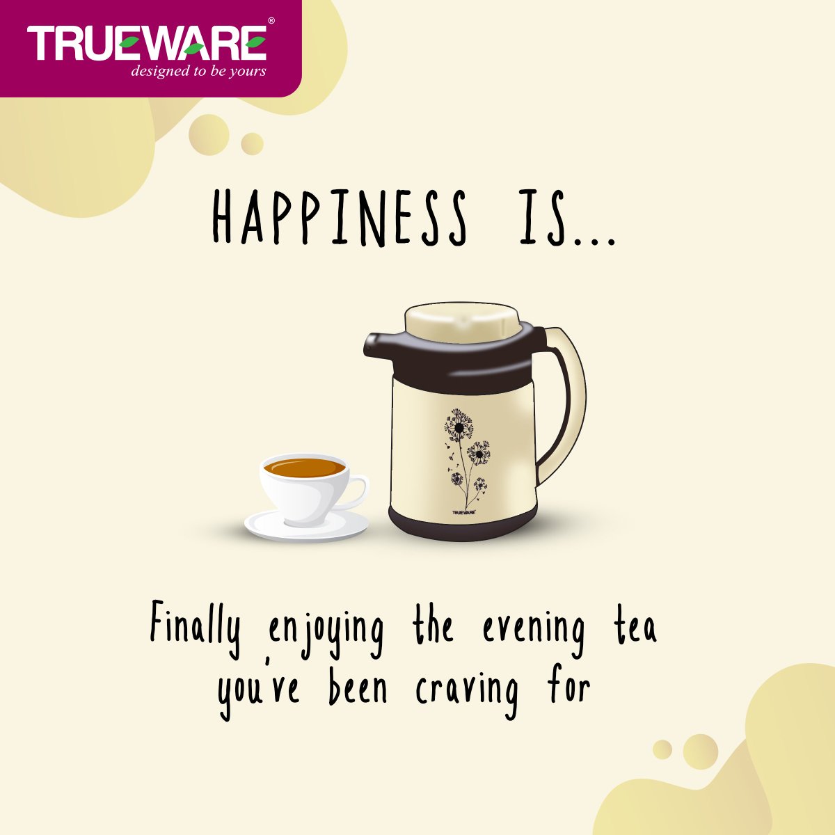 TruewareIN's tweet photo. Ah, what can be compared to the joy of the evening tea!
It soothes your soul and refreshes your senses.
Enjoy the taste of freshness in our Ruff Tuff flask that keeps your beverage hot for up to 10 hours!
#UpgradeToTrueware #DesignedToBeYours https://t.co/RaX5D1lYfg