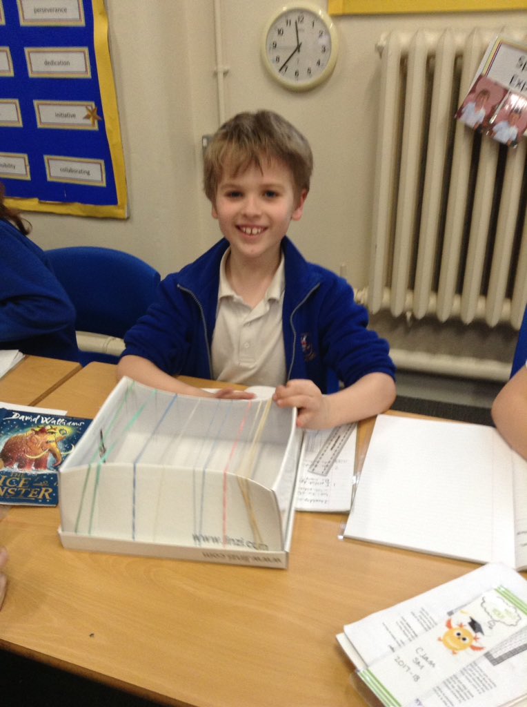 latimerprimary's tweet image. #ClassER are continuing their sound observations today! We have been changing variables and observing the effect this has on the pitch and volume of the sounds made by our guitars! #LatimerScienceWeek #LatimerMusic