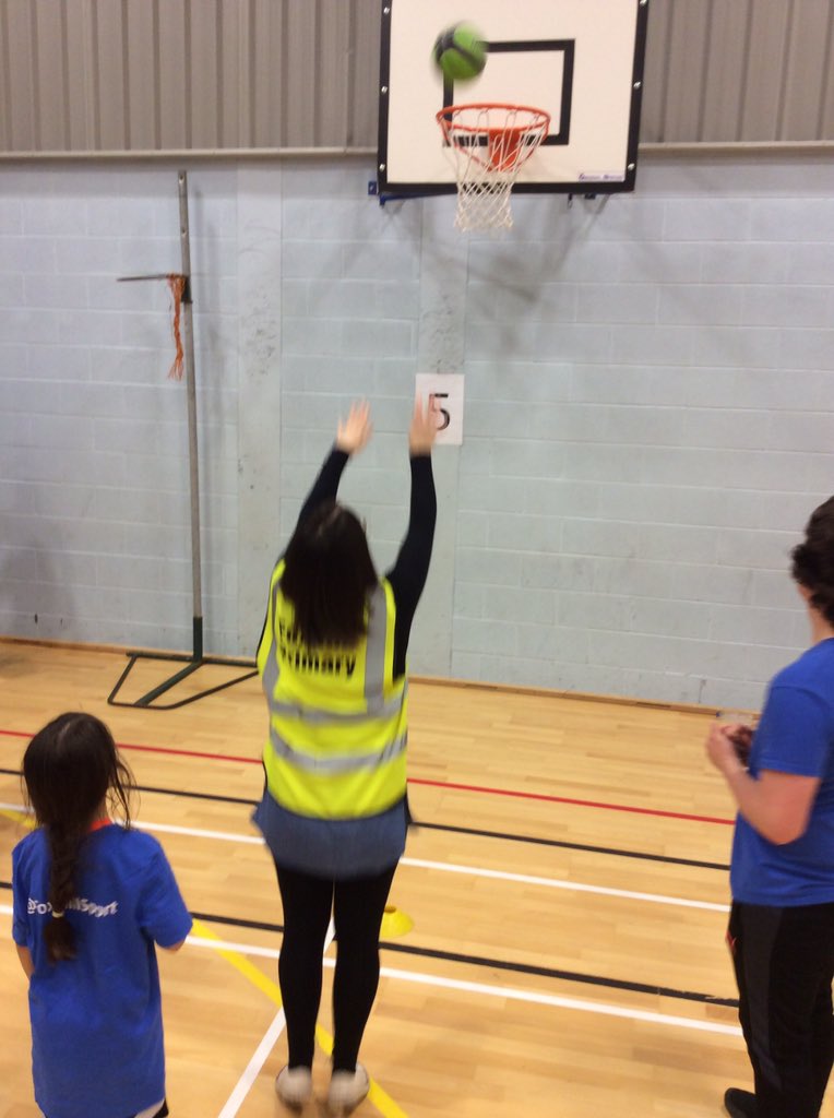 Mrs Dunn enjoying basket ball <a href="/Y3and4FoxHill/">Y3/4FoxHill</a>