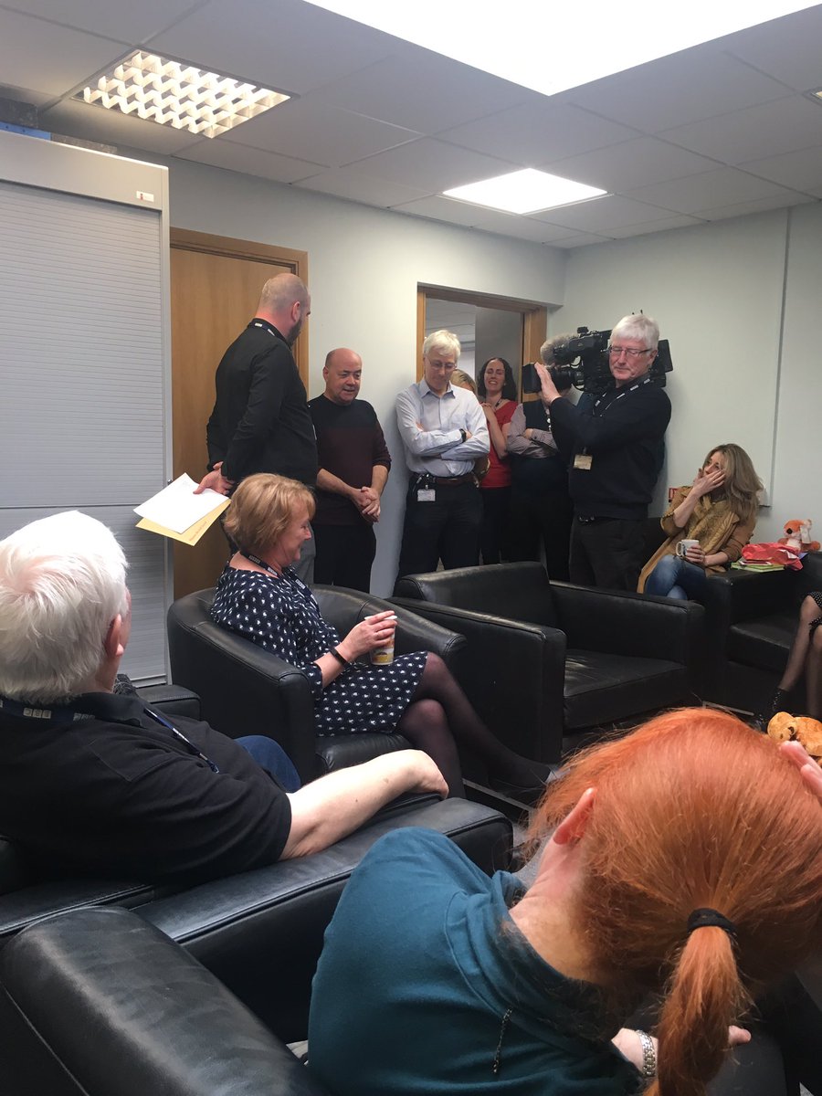 Elaine_McGee10's tweet photo. Finishing up today @BBCRadioFoyle after 30 years, our Ken Doherty engineer extraordinaire 📻 the best in the business. Happy retirement! We will miss you ❤️ https://t.co/zXfFE7SXp8