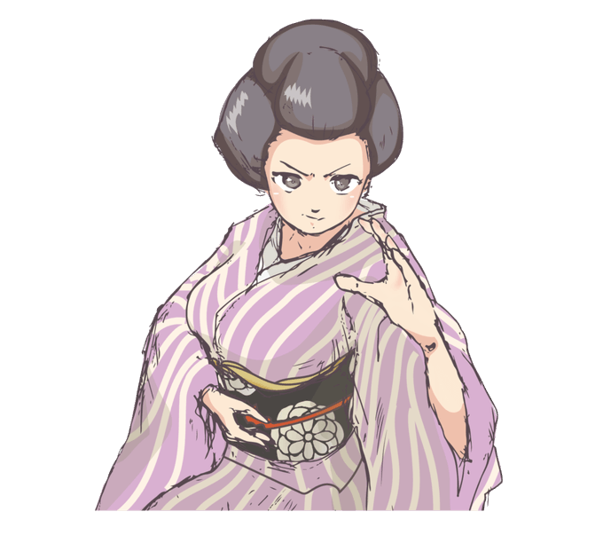着物の女性のtwitterイラスト検索結果 古い順