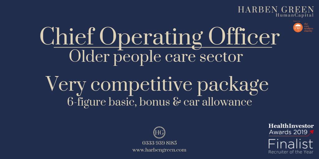 HarbenGreenHC's tweet photo. We are assisting a fast growing Care operator in the older people sector to recruit a dynamic &amp; innovative COO. 

Call Aaron on 07958 426763 for a confidential chat OR send your CV to aaron.johal@harbengreen.com

Apply today - https://t.co/7f9m9ZSHUh

#careeropportunity #care https://t.co/ogixfihSOU