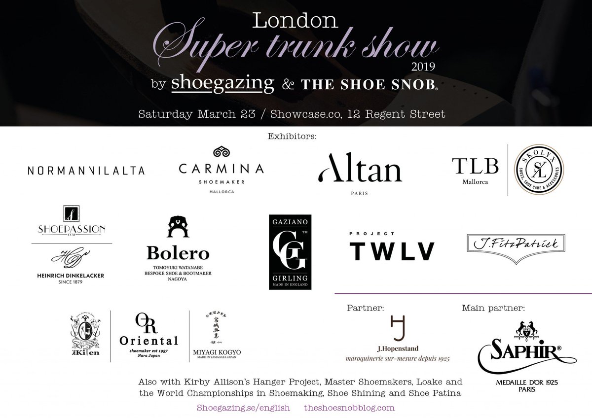 HERRENSCHUHE's tweet photo. #supertrunkshow #london - meet you there! 🇬🇧 @theshoesnob84 https://t.co/bNHj48WVss https://t.co/NLgtRJhsb9