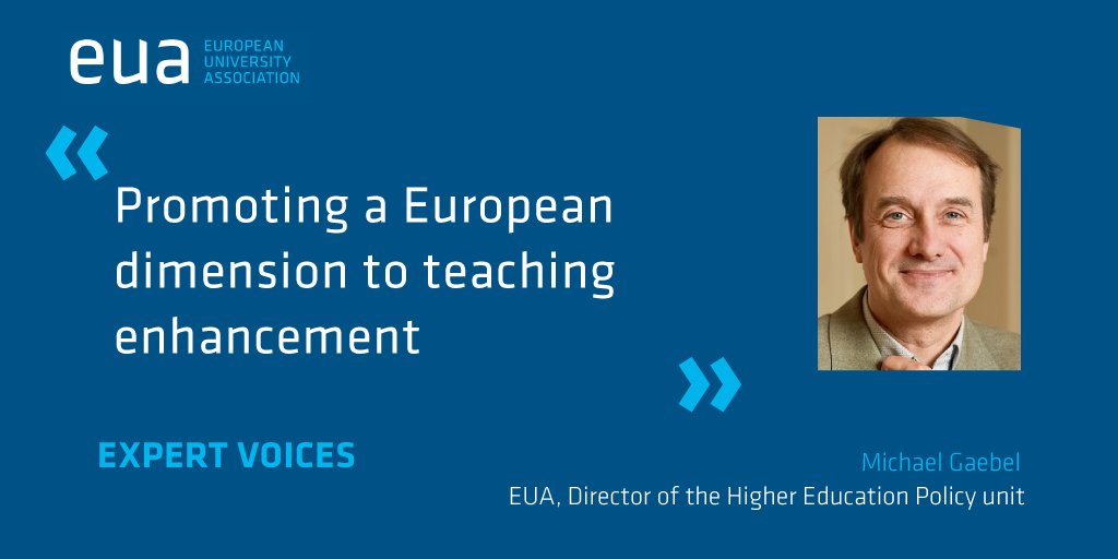 euatweets's tweet photo. EUA’s Michael Gaebel, a key leader in the @EUErasmusPlus-funded #EFFECT_EU, discusses some of the main points that emerged from the project on promoting a European dimension to #teaching enhancement https://t.co/TpO7roXWxC #EUALearnTeach #highereducation https://t.co/VnVPpy4ZQ8